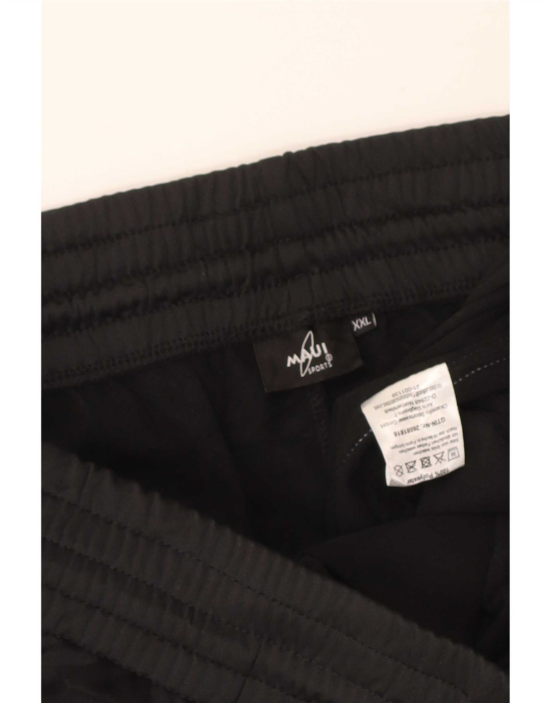 Maui and Sons Calça de treino masculina Joggers 2XL poliéster preto