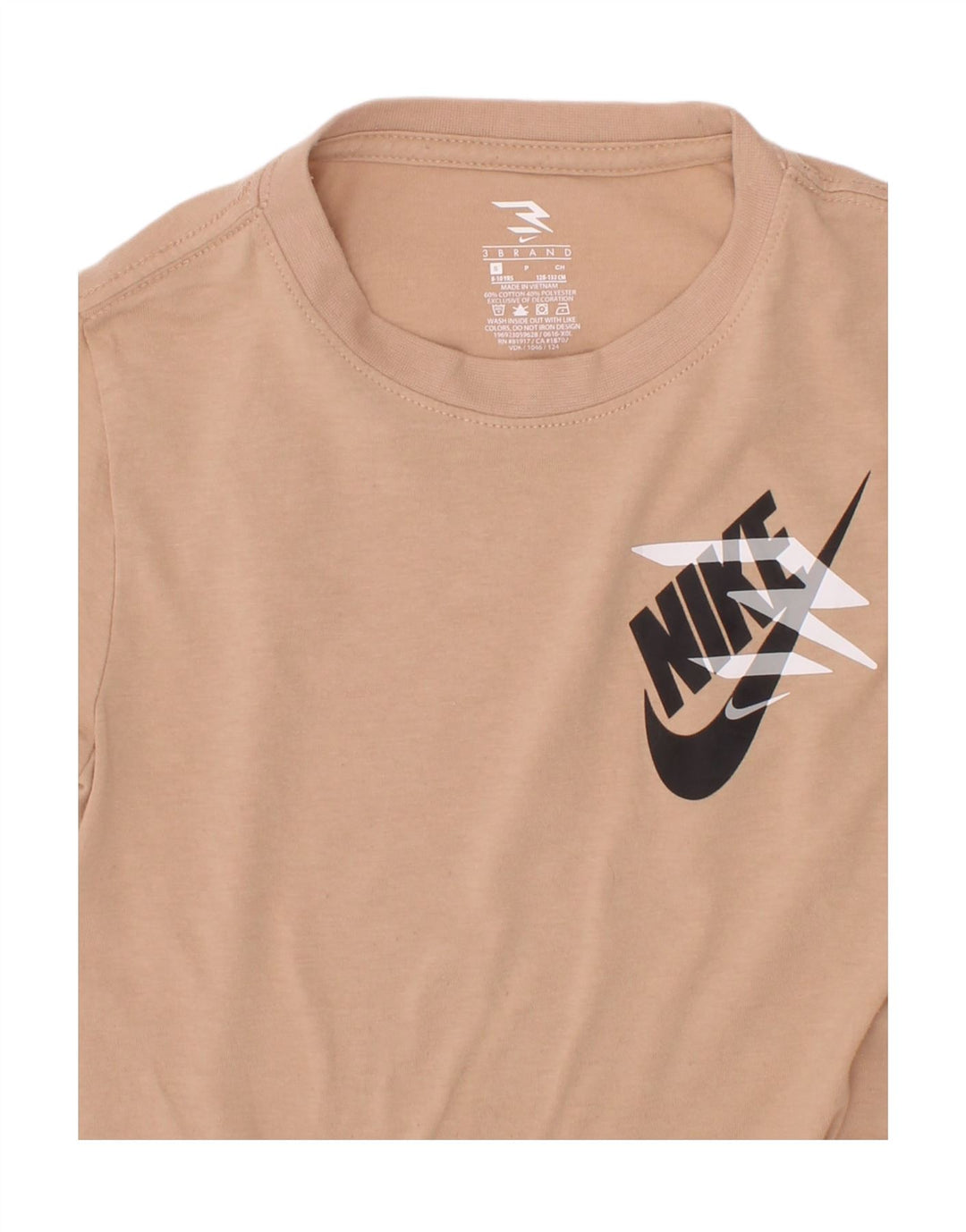 Camiseta Nike Meninos Graphic Top 8-9 Anos Pequeno Bege