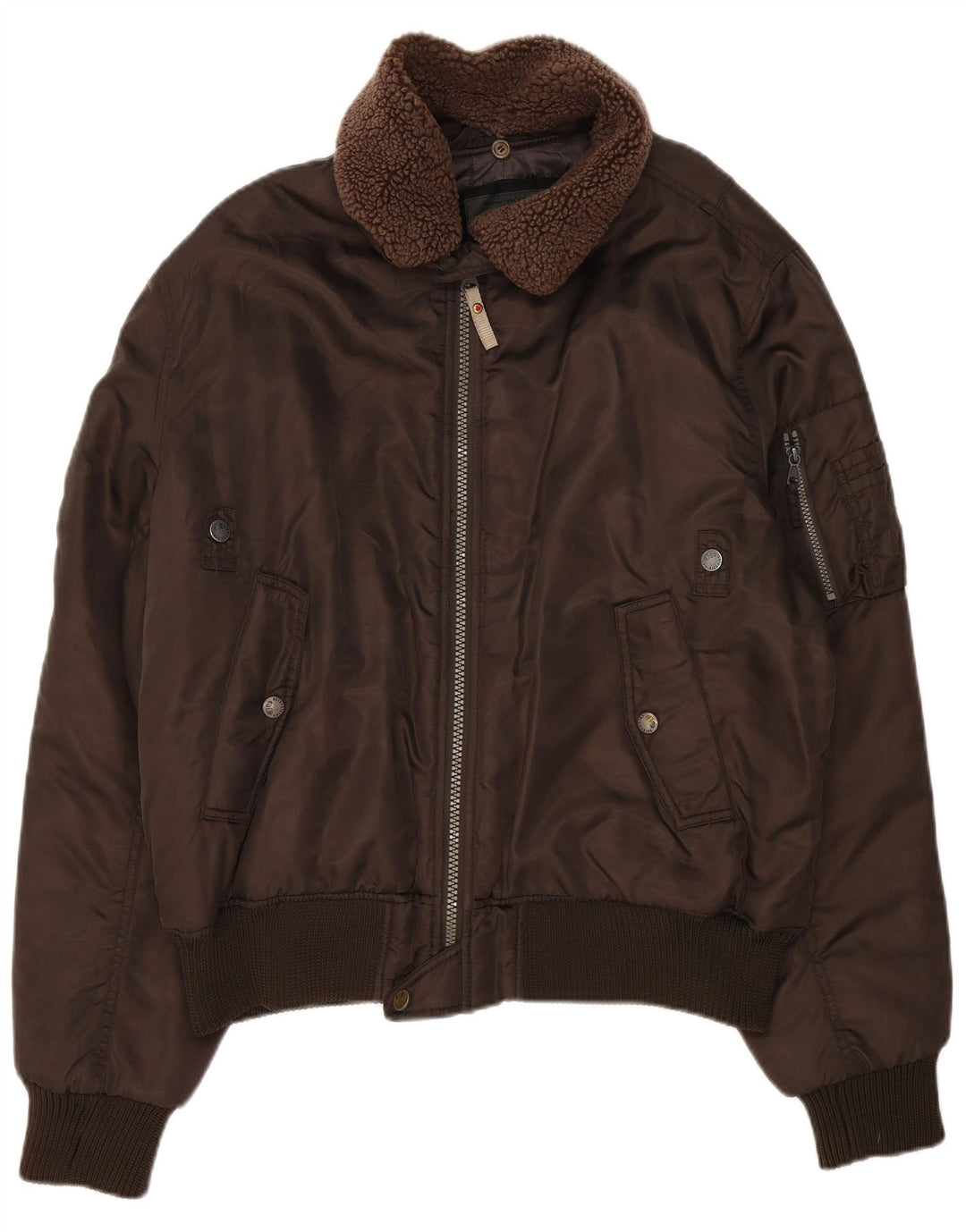 Jaqueta bomber masculina Americanino Reino Unido 44 2XL marrom nylon