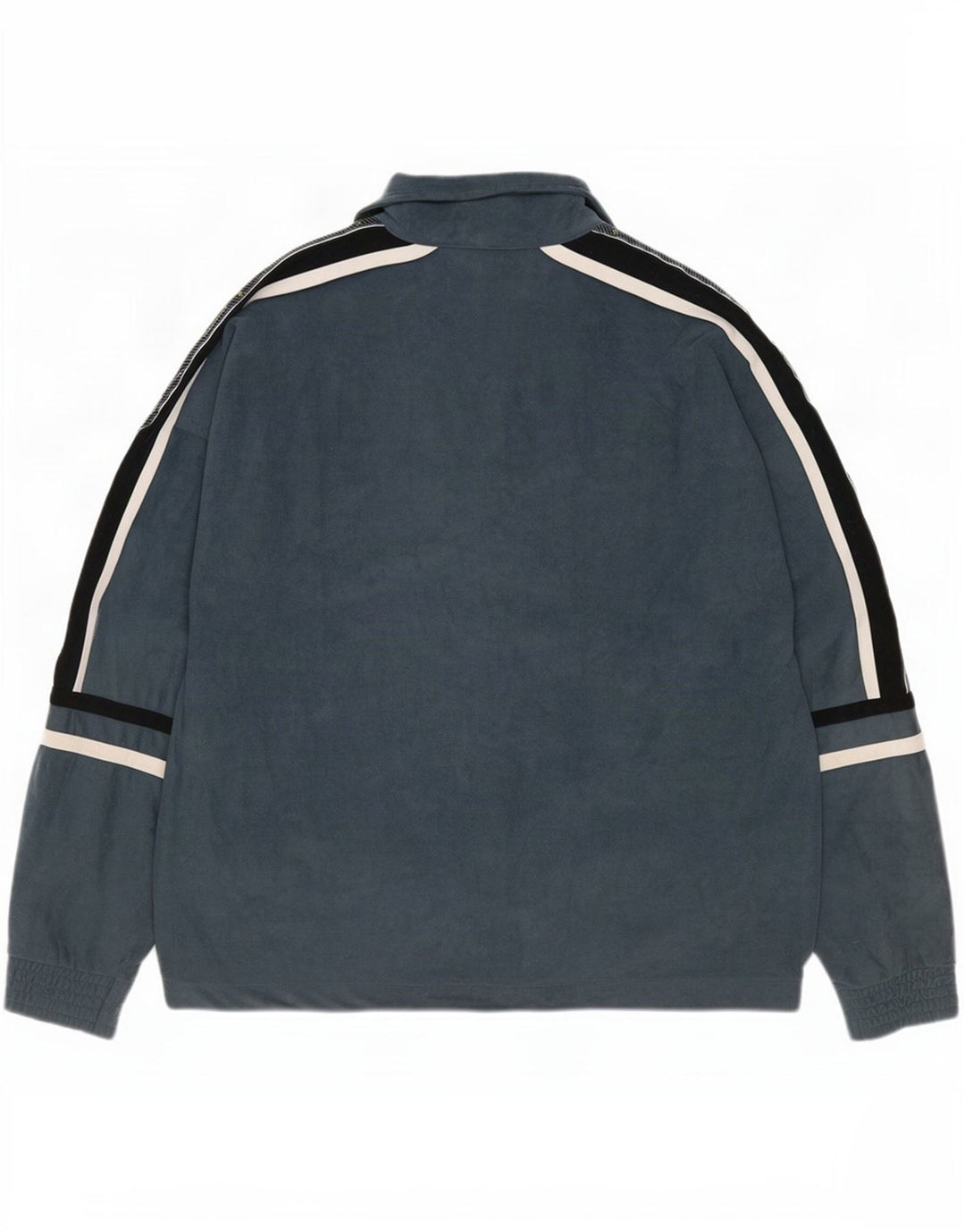 Brugi Mens Graphic Velour Tracksuit Top Jacket pequeno bloco cinza