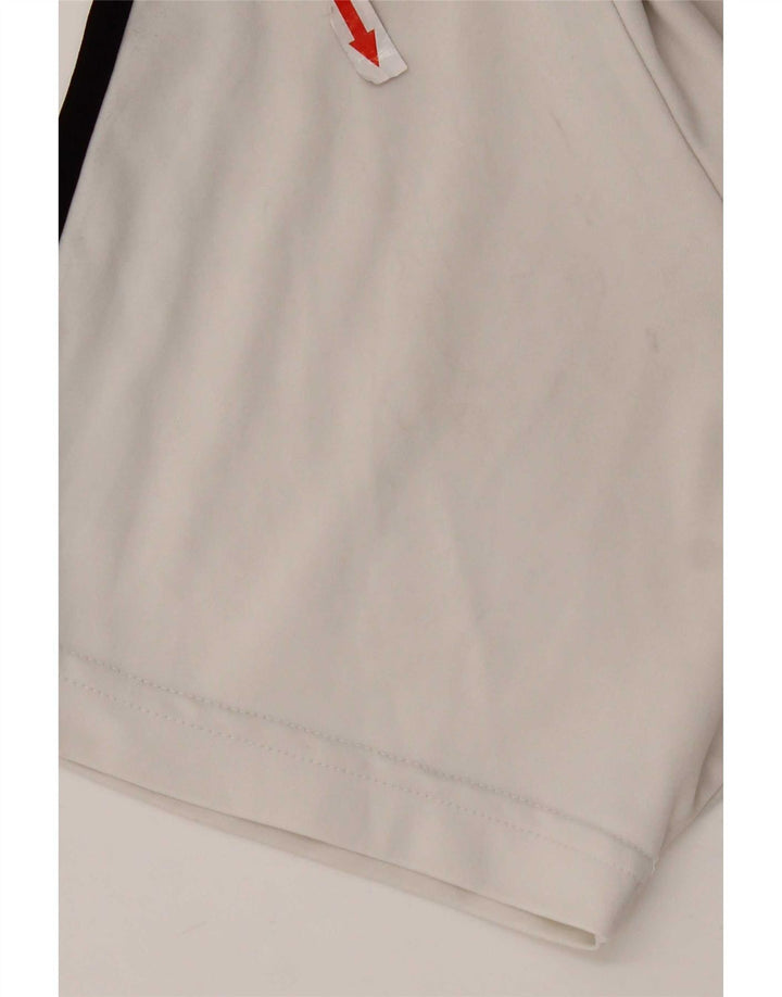 Adidas Mens Climalite Camiseta Top Grande Poliéster Branco