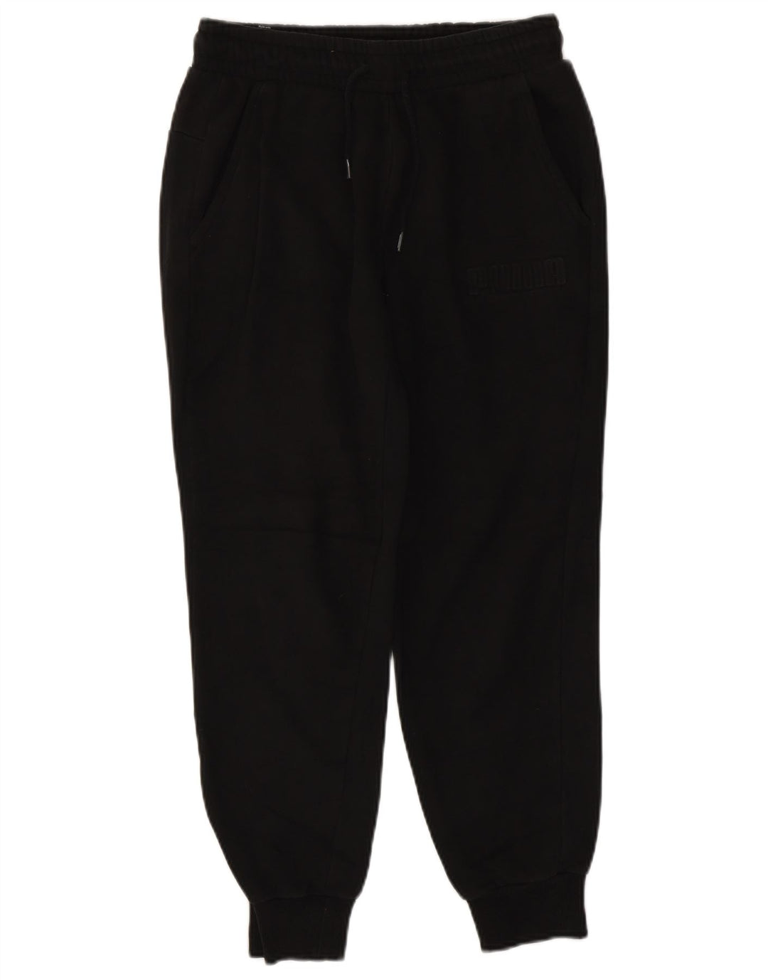 Calça de treino masculina PUMA joggers pequeno algodão preto
