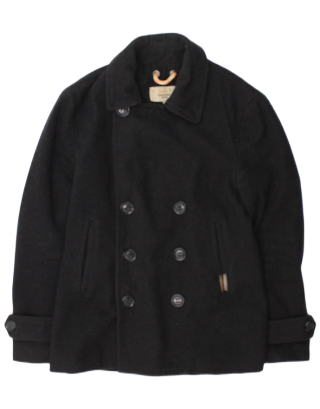 Casaco masculino Superdry Commodity Pea UK 38 lã cinza médio