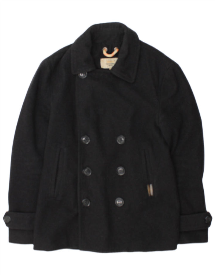 Casaco masculino Superdry Commodity Pea UK 38 lã cinza médio