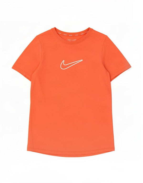 Camiseta Nike Girls Dri Fit Graphic Top 13-14 Anos XL Laranja Poliéster