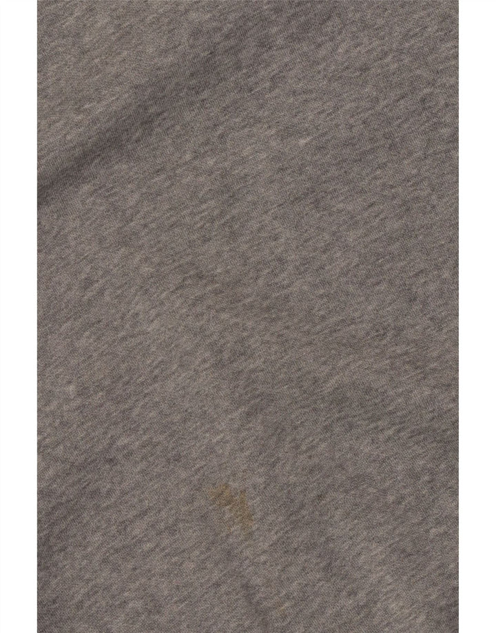 Puma masculino gráfico moletom jumper médio cinza algodão manchado