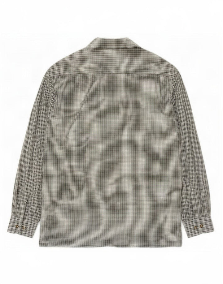 Camisa masculina Dickies poliéster verde médio Houndstooth