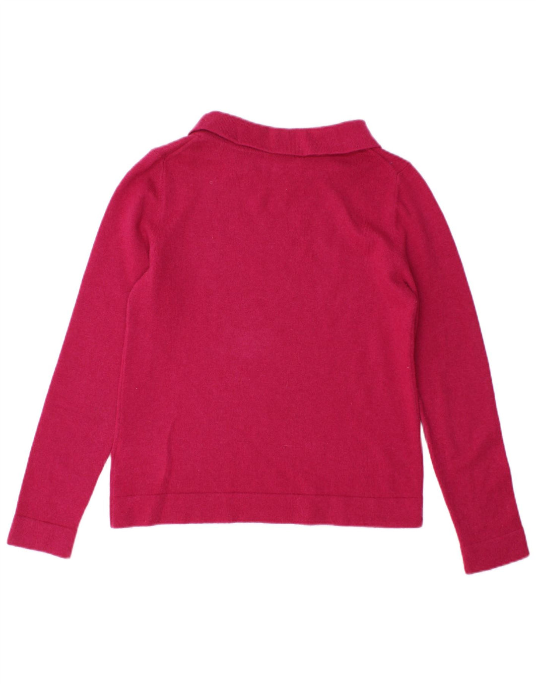 Suéter feminino Hobbs com gola redonda e lã rosa pequena UK 10