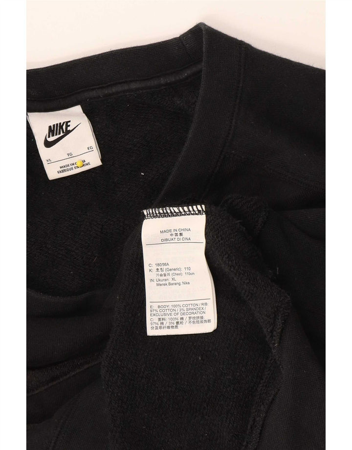 Moletom gráfico masculino Nike Jumper XL preto algodão