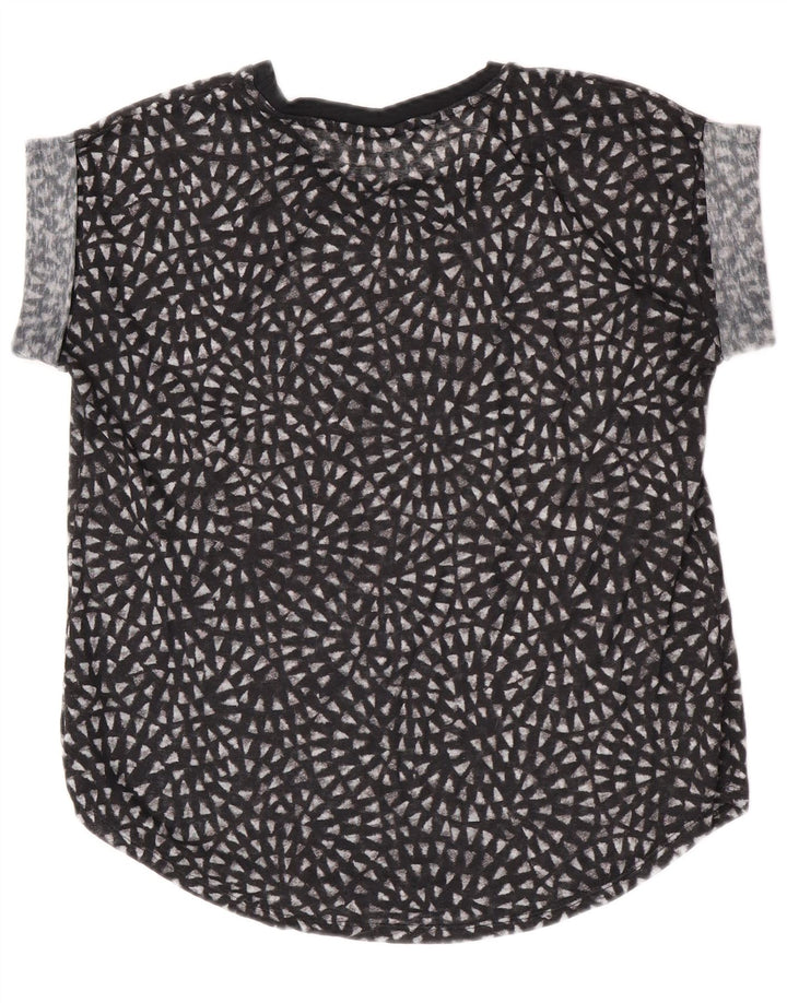 Blusa feminina transparente Mossimo UK 18 XL poliéster preto