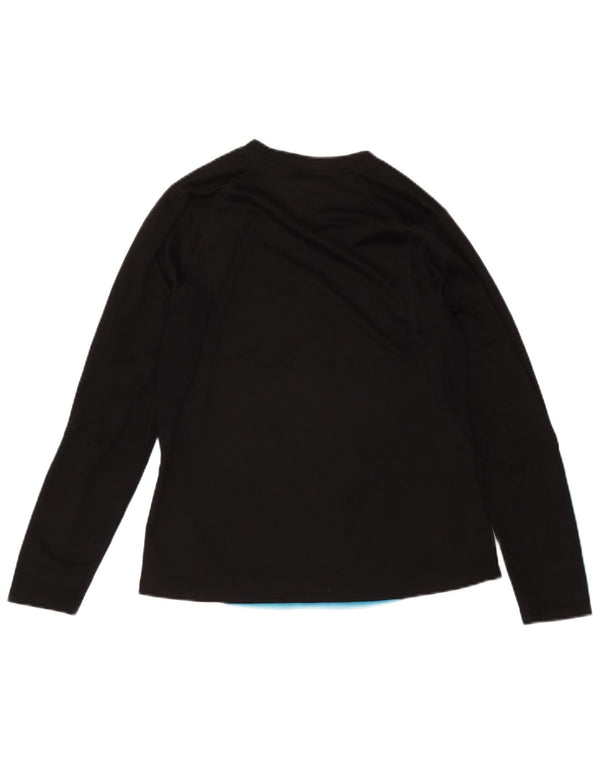 Adidas Feminino Climacool Top Manga Longa Reino Unido 16 Grande Poliéster Preto