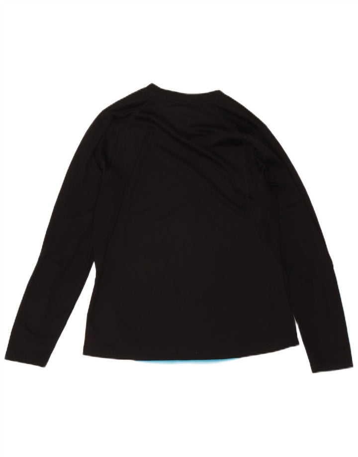 Adidas Feminino Climacool Top Manga Longa Reino Unido 16 Grande Poliéster Preto