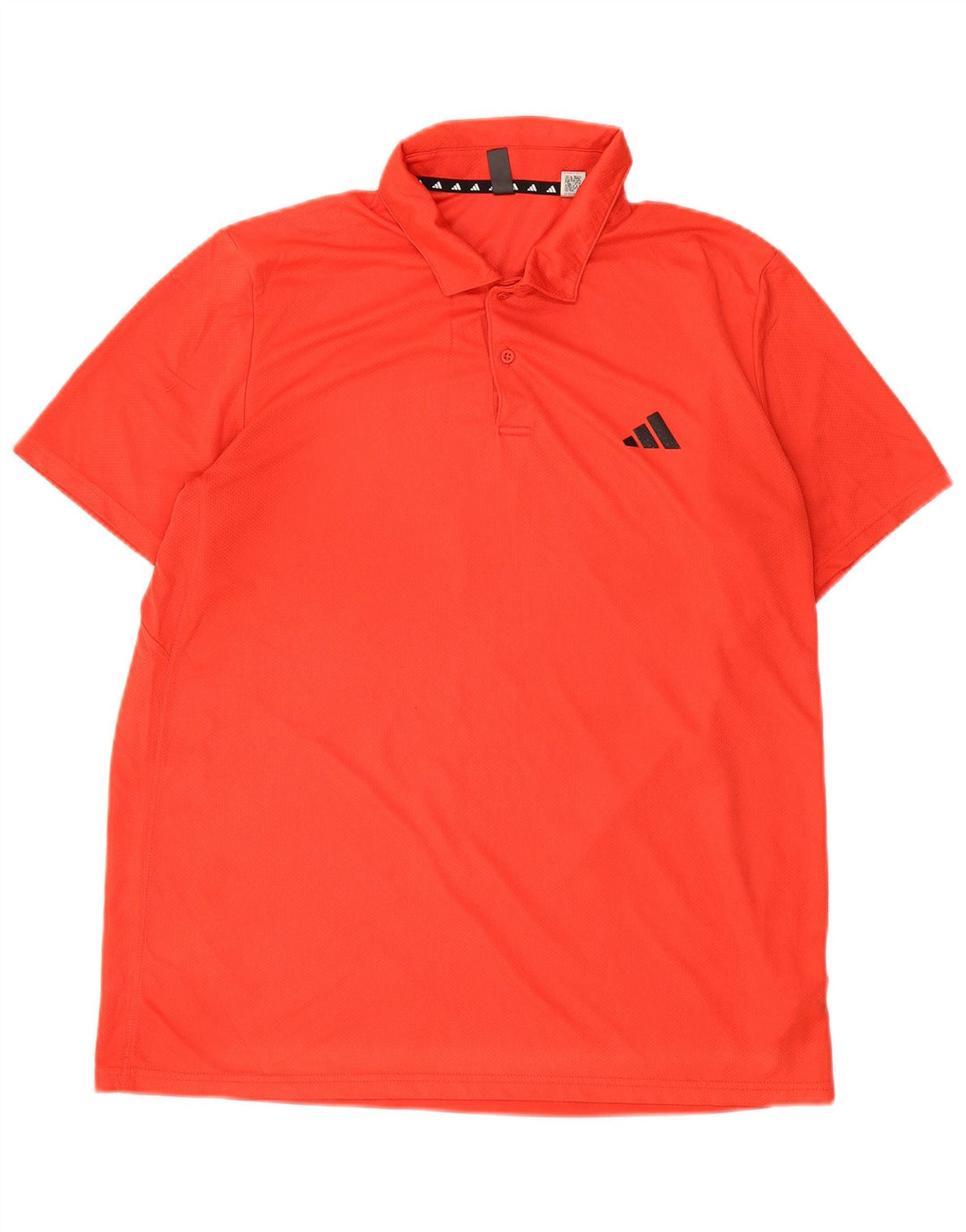 Camisa polo masculina Adidas grande poliéster vermelho