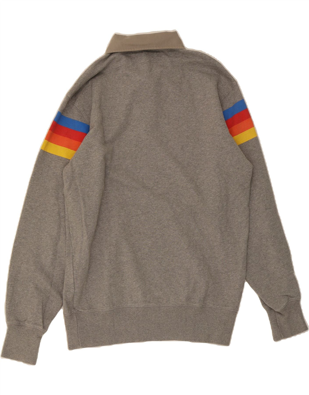 MC2 SAINT BARTH  Mens Polo Neck Sweatshirt Jumper Large Grey Colourblock Vintage MC2 SAINT BARTH and Second-Hand MC2 SAINT BARTH from Messina Hembry 