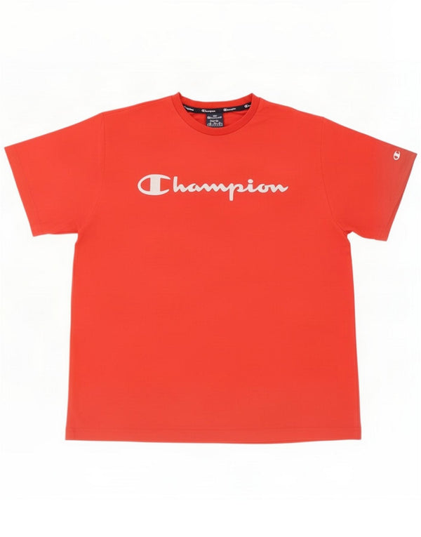 Champion Mens Graphic T-Shirt Top Grande Vermelho