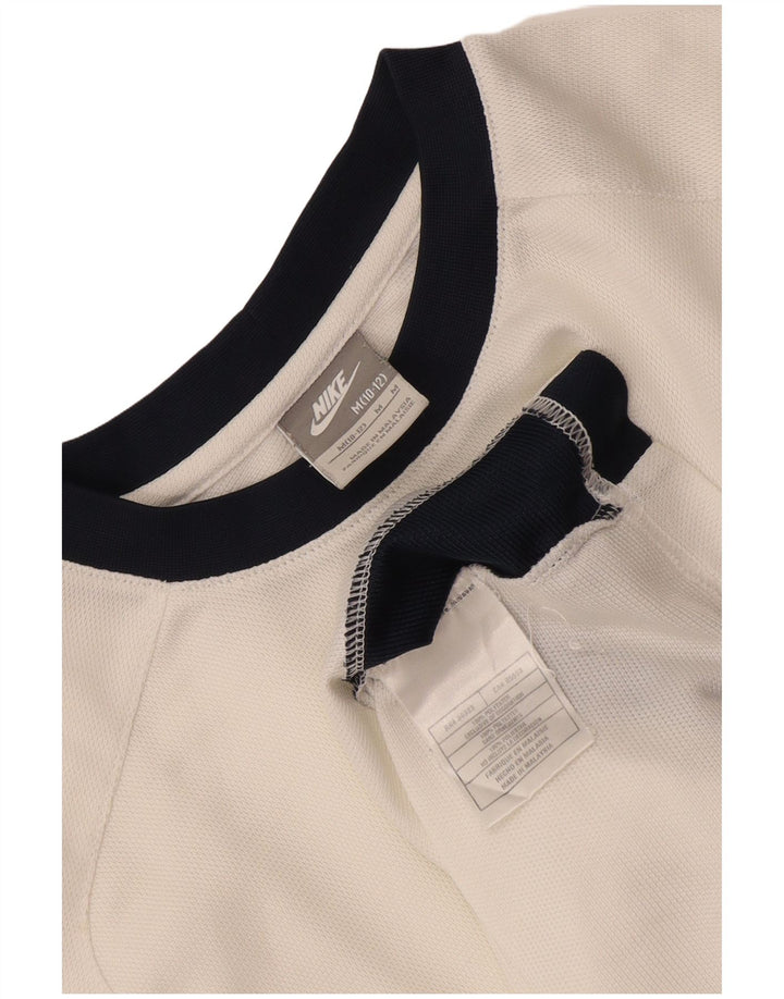 Camiseta Nike Meninos Top 10-11 Anos Médio Branco Colorblock Poliéster
