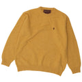 MARLBORO CLASSICS Suéter feminino com gola redonda Reino Unido 16 grande lã amarela