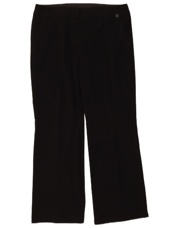 Calça casual regular feminina Marks & Spencer Reino Unido 16 grande W36 L31 preta