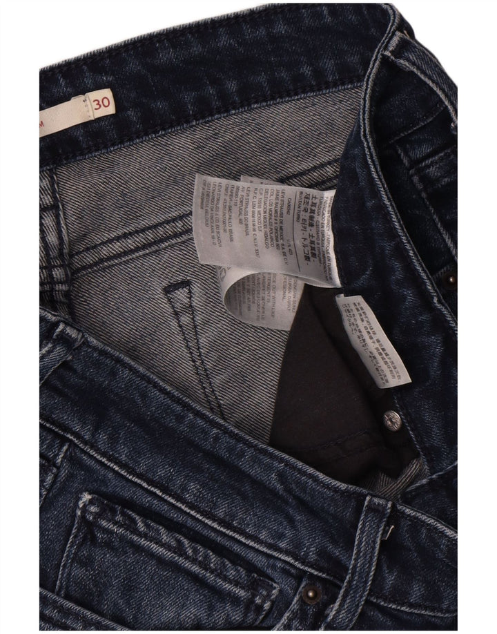 Calça jeans feminina Levi's 712 Slim W30 L30 azul marinho algodão