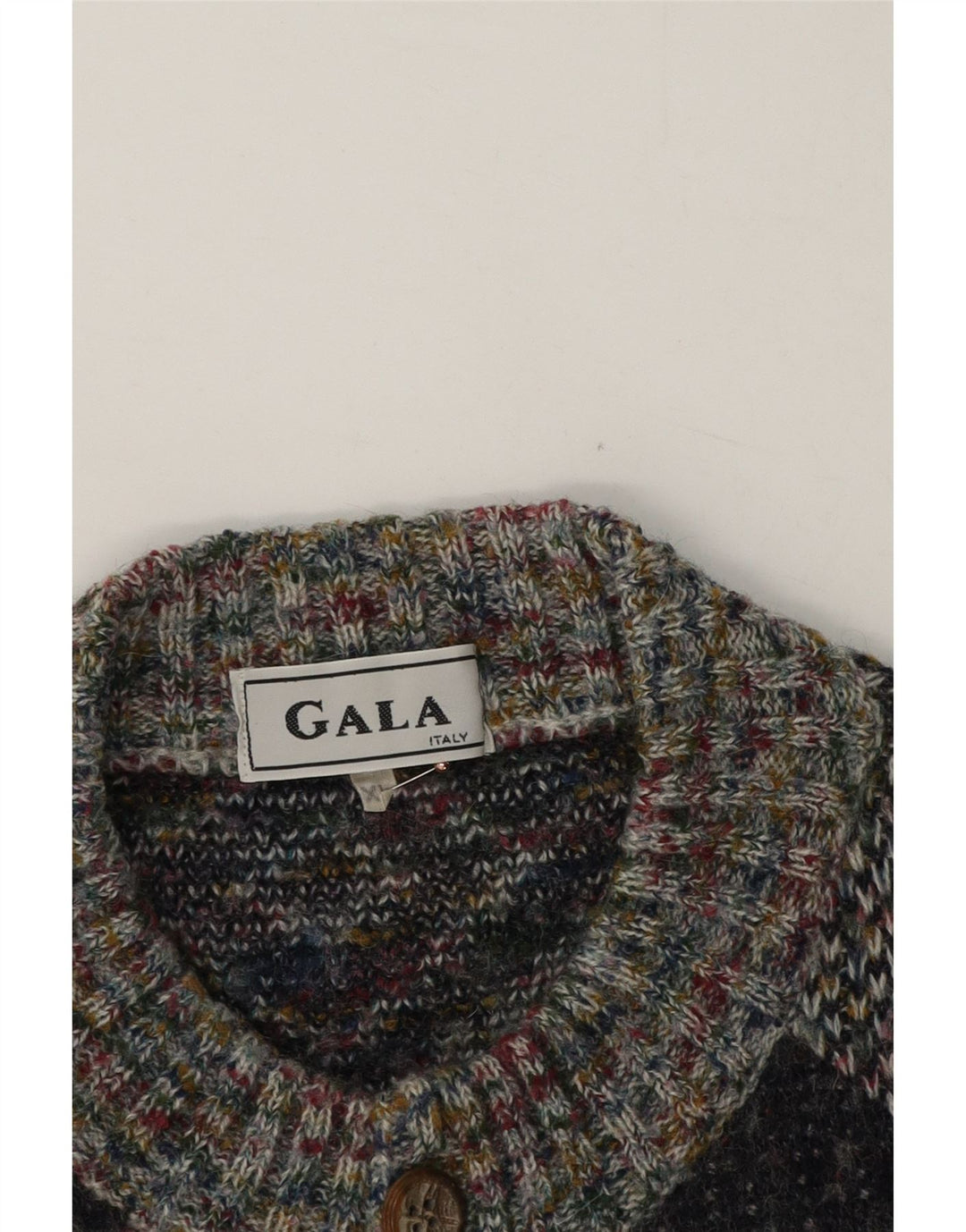 Gala Mens Cardigan Sweater XL Cinza Geométrico