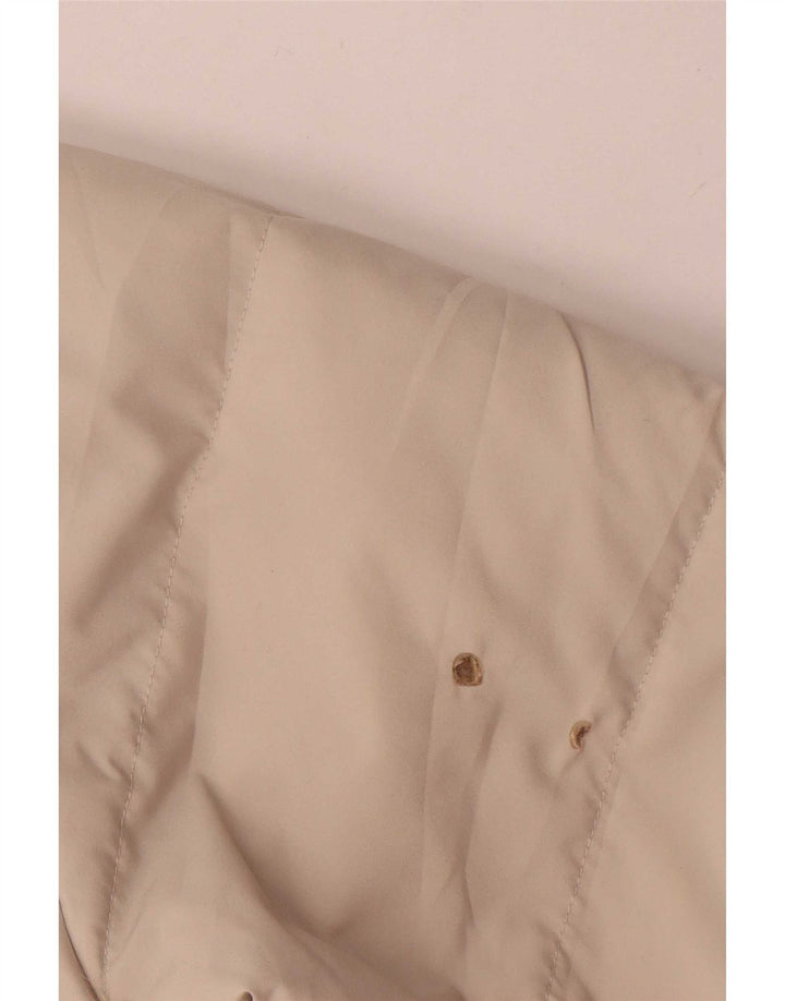 Casaco acolchoado superdimensionado feminino Ellesse UK 14 poliéster bege médio