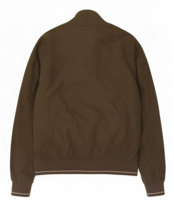 Jaqueta bomber masculina Marks & Spencer Regular Fit Reino Unido 38 poliéster cáqui médio
