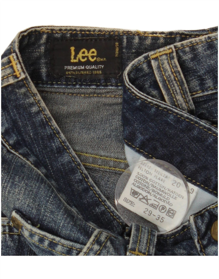Calça jeans feminina LEE Felton Flared W29 L29 azul algodão