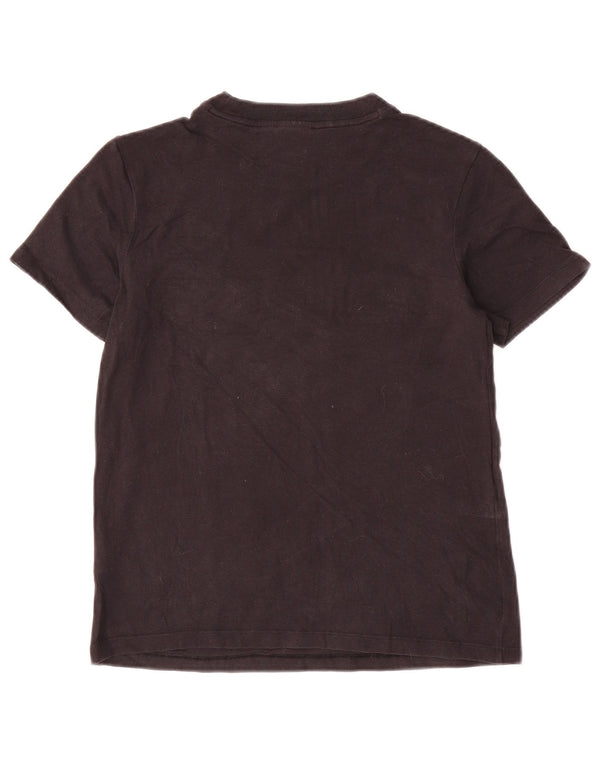 Camiseta Adidas Feminina Graphic Top UK 8 Pequena Algodão Preto