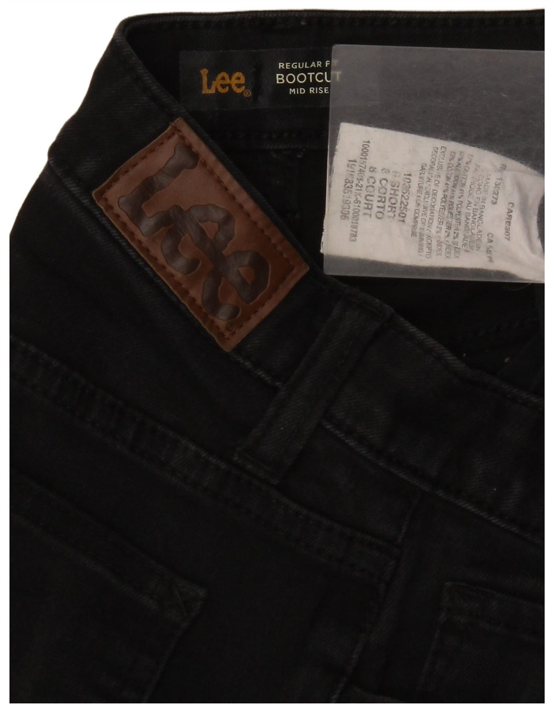 Lee Womens Mid Rise Regular Fit Bootcut Jeans EUA 8 Médio W28 L29 Preto