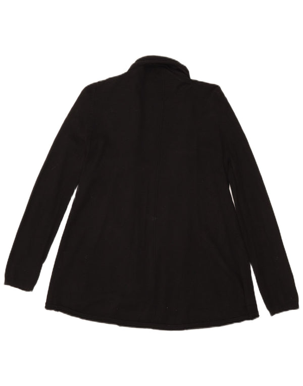 Zara Womens Open Cardigan Sweater UK 10 Small Black Viscose