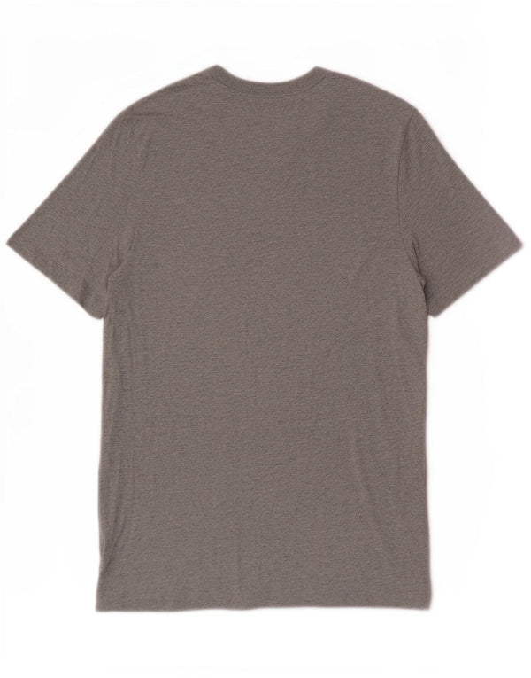 Camiseta masculina Nike Top cinza médio manchado de algodão