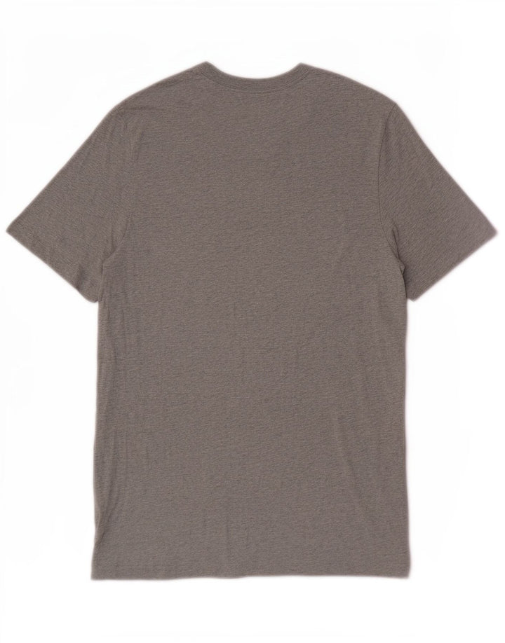 Camiseta masculina Nike Top cinza médio manchado de algodão