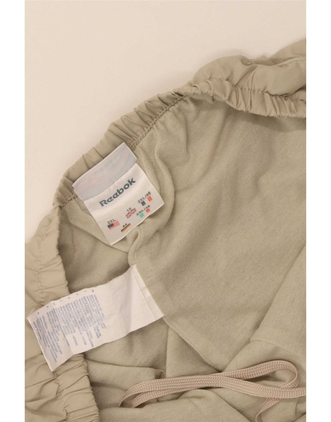 Calças de treino feminino Reebok UK 18 XL bege poliéster