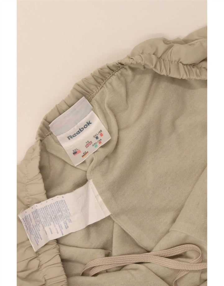 Calças de treino feminino Reebok UK 18 XL bege poliéster