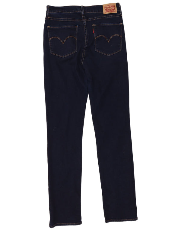 Calça jeans feminina Levi's 724 High Rise Straight W30 L30 Azul Algodão