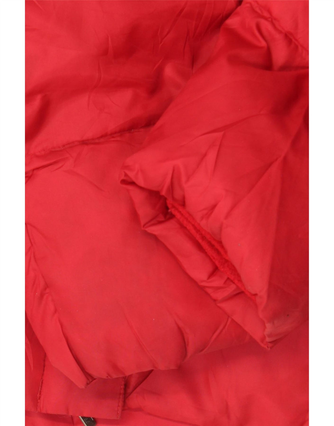 Jaqueta acolchoada feminina Eddie Bauer UK 16 grande poliéster vermelho