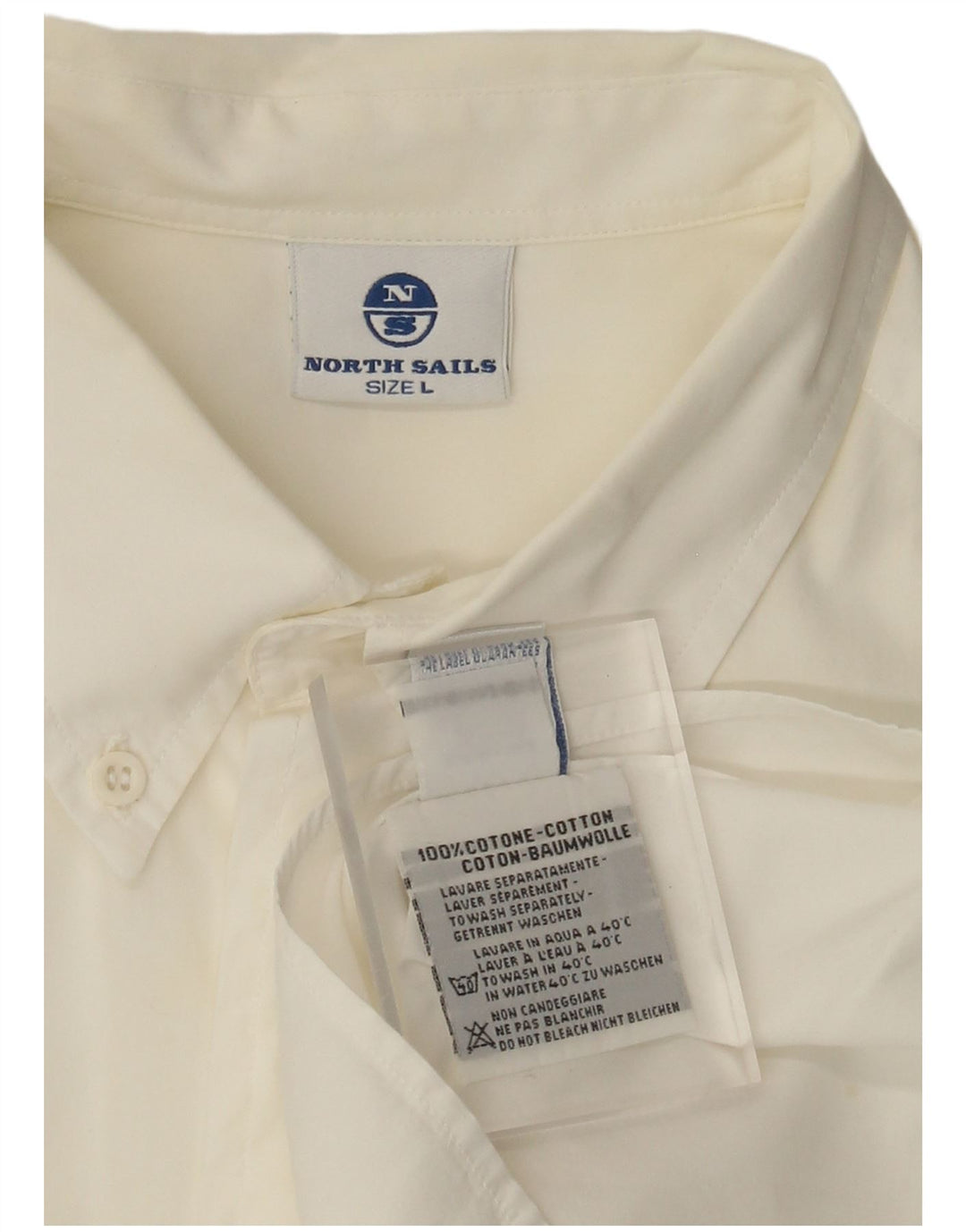 Camisa masculina North Sails grande algodão branco