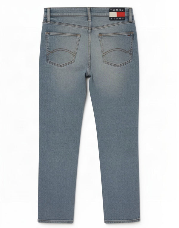 Tommy Hilfiger Masculino Slim Jeans W30 L30 Azul Algodão