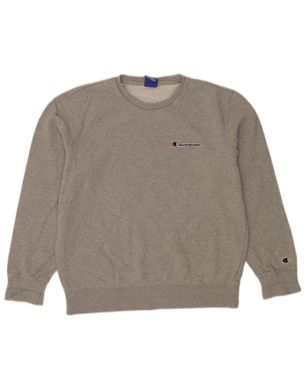 Champion feminino moletom jumper UK 18 XL cinza algodão