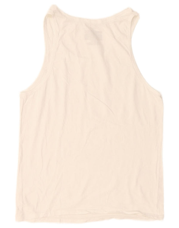 Calvin Klein Mens Colete Top Médio Algodão Branco