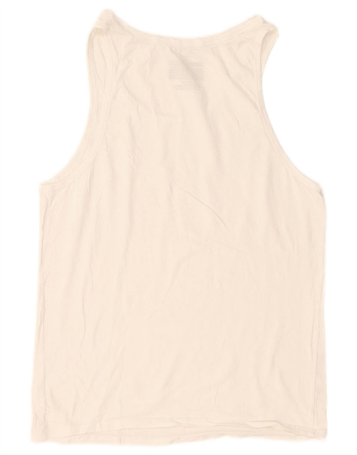 Calvin Klein Mens Colete Top Médio Algodão Branco