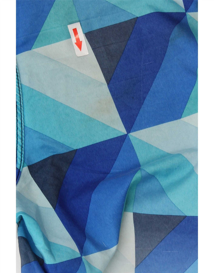 Shorts de natação Hurley masculino gráfico médio azul geométrico