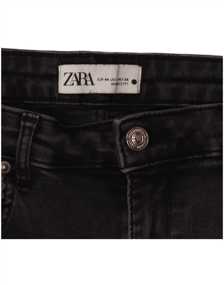 Zara Jeans feminino queimado EU 44 XL W34 L34 cinza