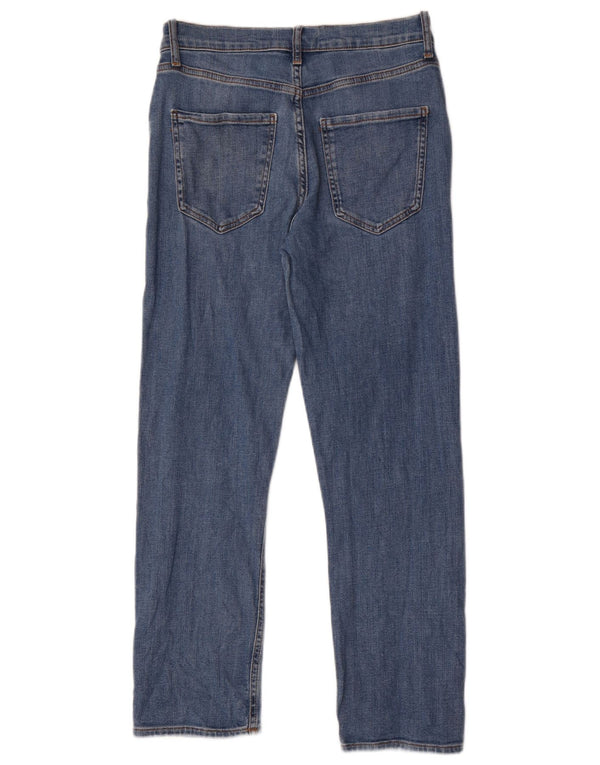 Calça jeans reta feminina Zara EU 40 médio W30 L27 algodão azul