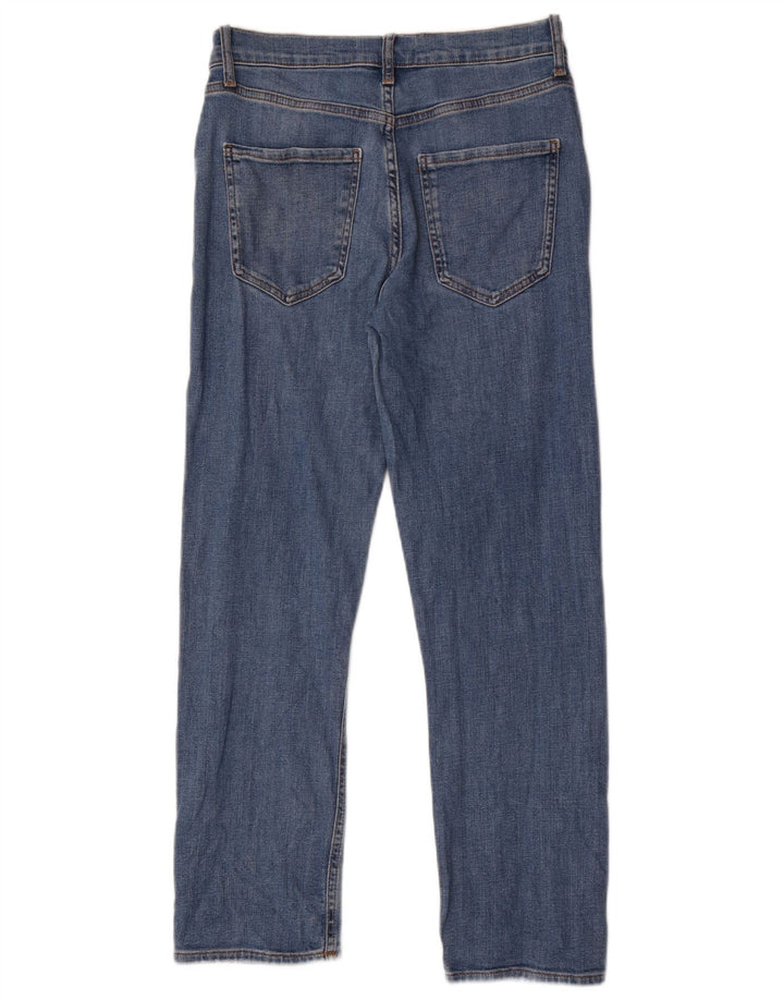 Calça jeans reta feminina Zara EU 40 médio W30 L27 algodão azul