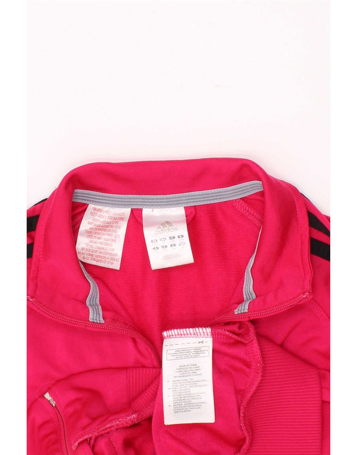 Jaqueta Adidas Meninas Treino Top 9-10 Anos Poliéster Rosa