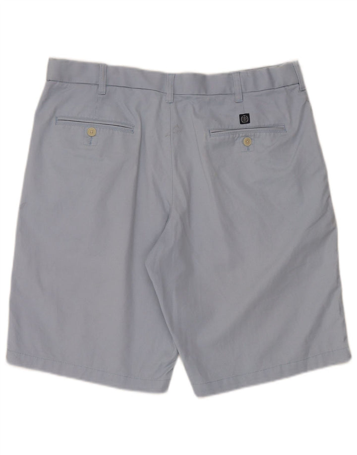 Shorts masculino MARKS & SPENCER Blue Harbor Chino W36 grande algodão azul