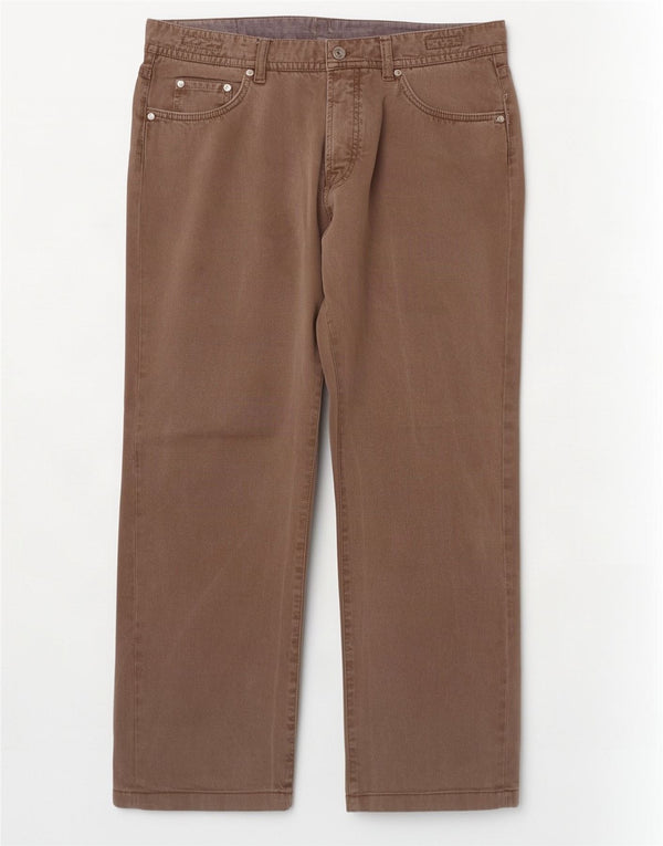 Jeans retos masculinos Massimo Dutti EU 48 XL W38 L29 marrom