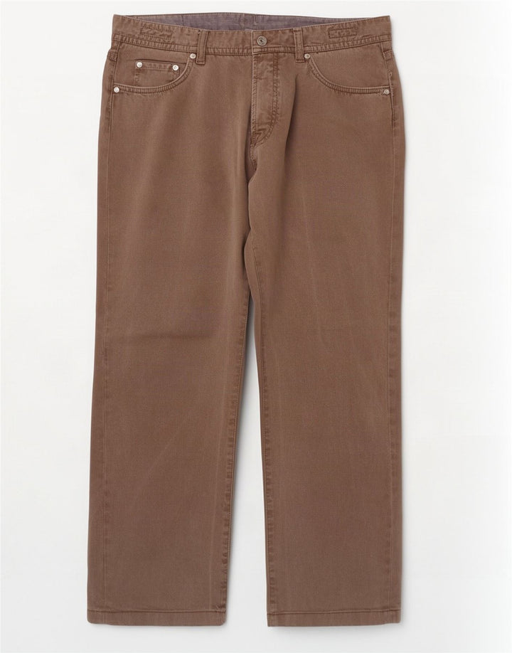 Jeans retos masculinos Massimo Dutti EU 48 XL W38 L29 marrom