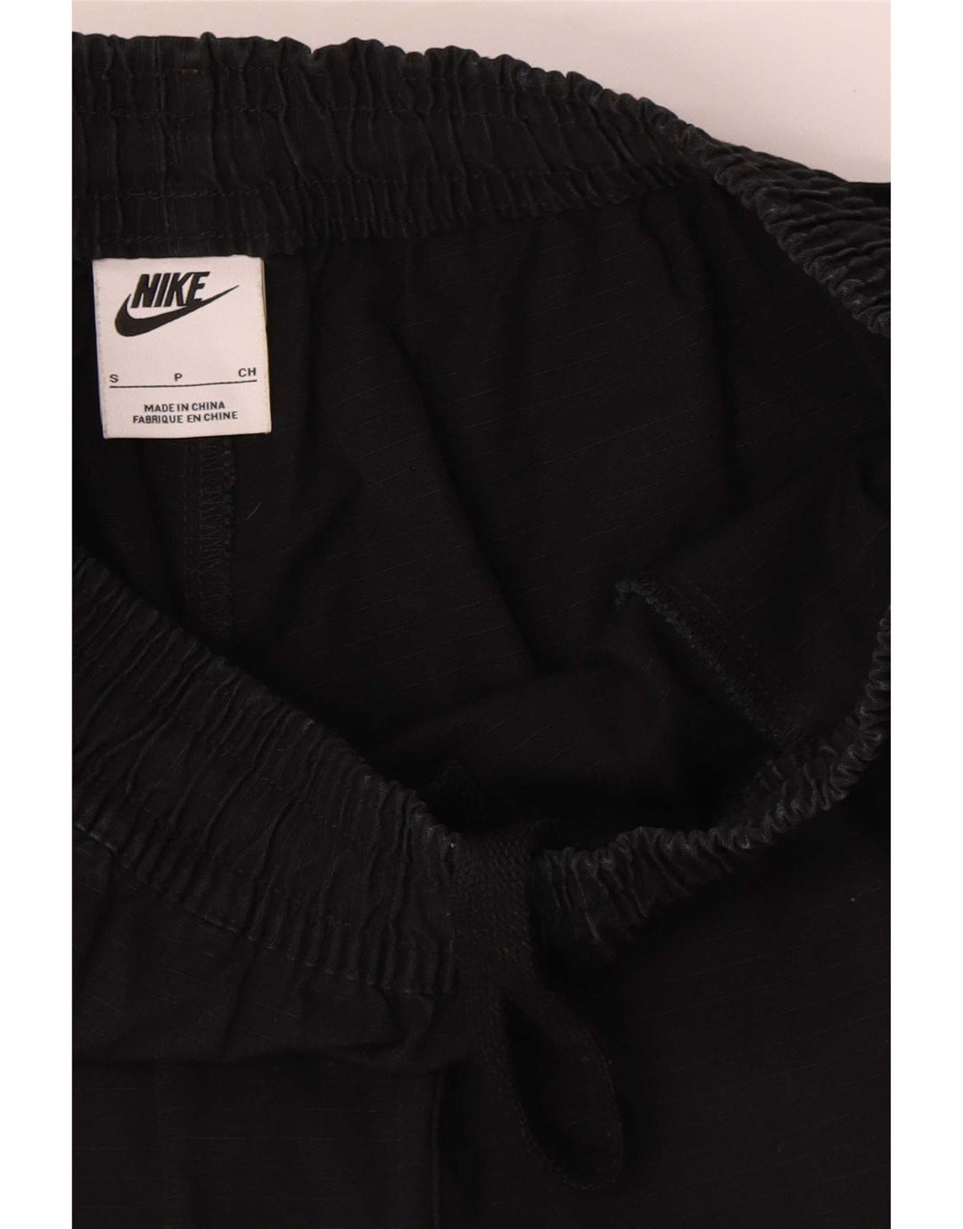 Shorts cargo masculino Nike pequeno W27 algodão preto